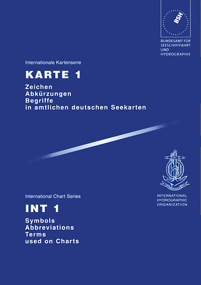 Karte 1, Int 1: Zeichen, Abkürzungen, Begriffe in deutschen Seekarte # BSH Nr. 1