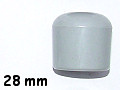 Endkappe außen 28 mm, grau (5 Stück)