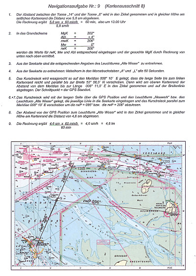 Seekartenausschnitte für die Navigationsaufgaben zum SBF See ...