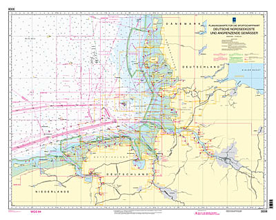 BSH 3008, Deutschland - Nordsee, Deutsche Nordseeküste (Planungskarte BSH 3008, Deutschland - Nordsee, Deutsche Nordseeküste (Planungskarte