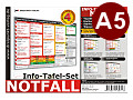 Notfall - 4 thematische Tafeln (Info-Tafel-Set, DIN A5)