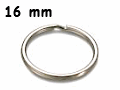 Schlüsselring 16 mm (vernickelt), 10 Stück