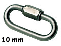 Schotschäkel 10 mm (Stahl, verzinkt)